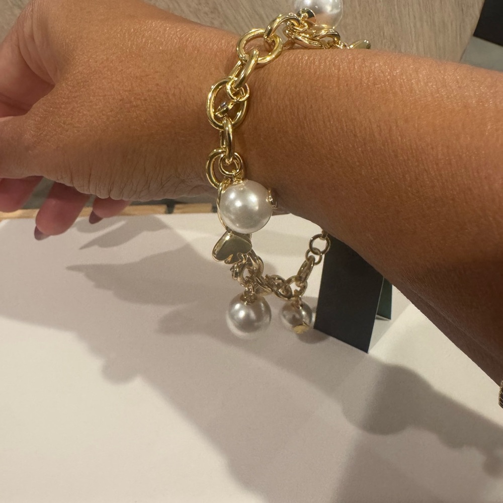 Kate Spade Gold Bracelet with Pearl Accents - Picture 3 of 7
